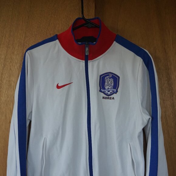 Nike Korea Football Association 377602-100 Small Track Jacket Red/White/Blue - Picture 1 of 13